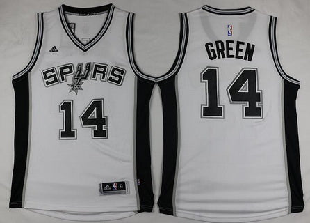 Men’s San Antonio Spurs #14 Danny Green Revolution 30 Swingman New White Jersey