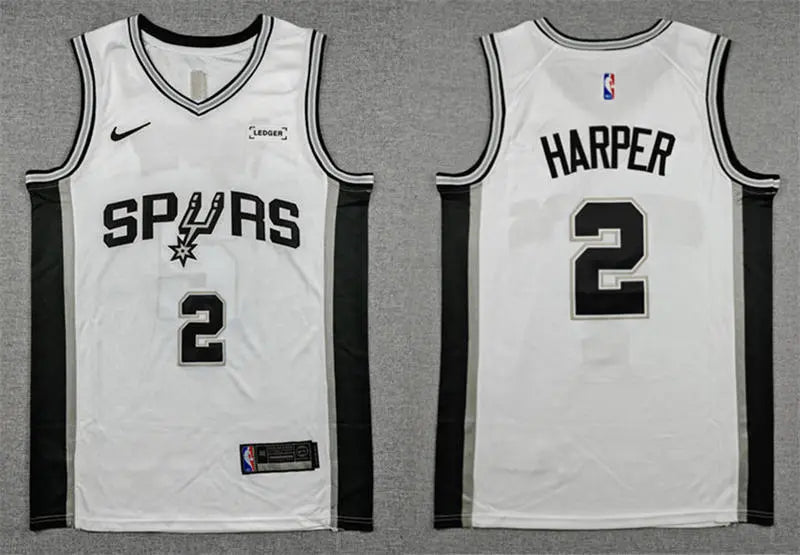 Men’s San Antonio Spurs #2 Dylan Harper Nike White Association Edition Jersey