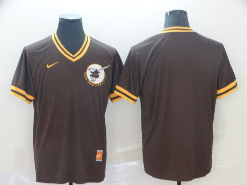 Men’s San Diego Padres Brown Cooperstown Collection Blank Jersey