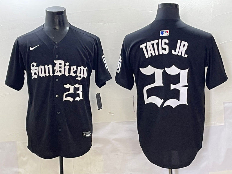 Men’s San Diego Padres Fernando Tatis Jr. #23 Black Jersey