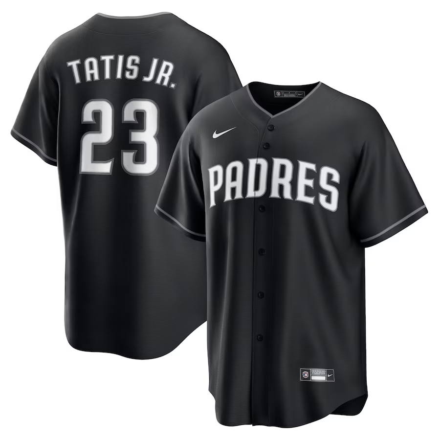 Men’s San Diego Padres Fernando Tatis Jr. #23 Black Official Jersey