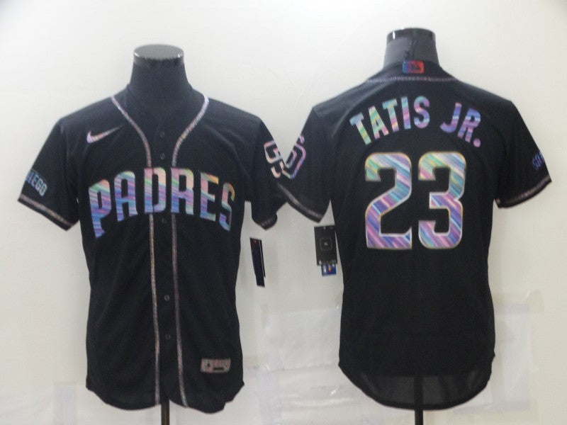 Men’s San Diego Padres Fernando Tatis Jr. #23 Black Stitched Jersey