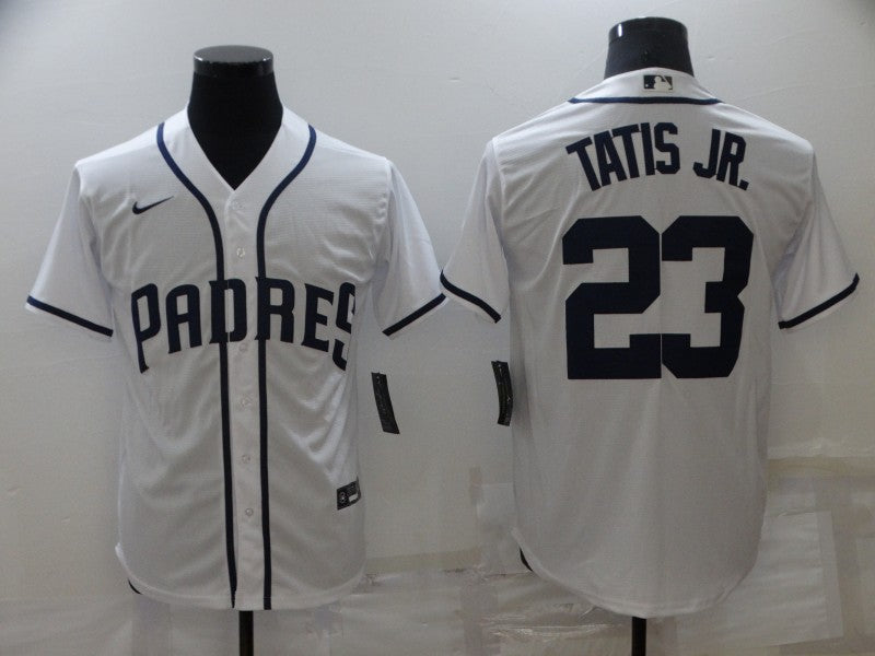 Men’s San Diego Padres Fernando Tatis Jr. #23 MLB White Stitched Jersey