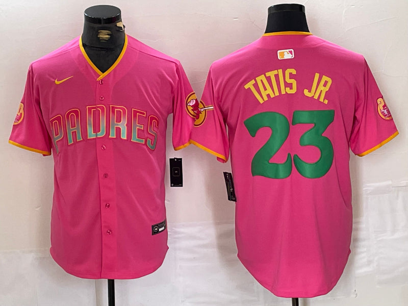 Men’s San Diego Padres Fernando Tatis Jr. #23 Pink Jersey