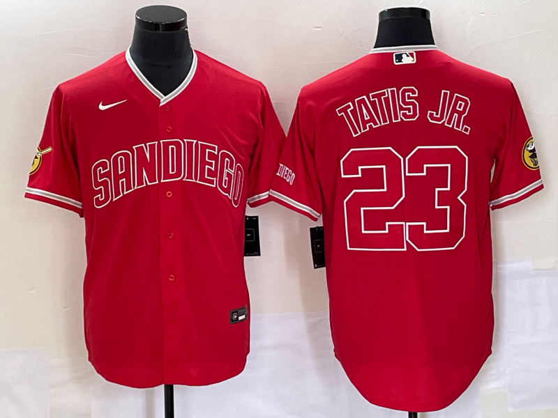 Men’s San Diego Padres Fernando Tatis Jr. #23 Red Jersey