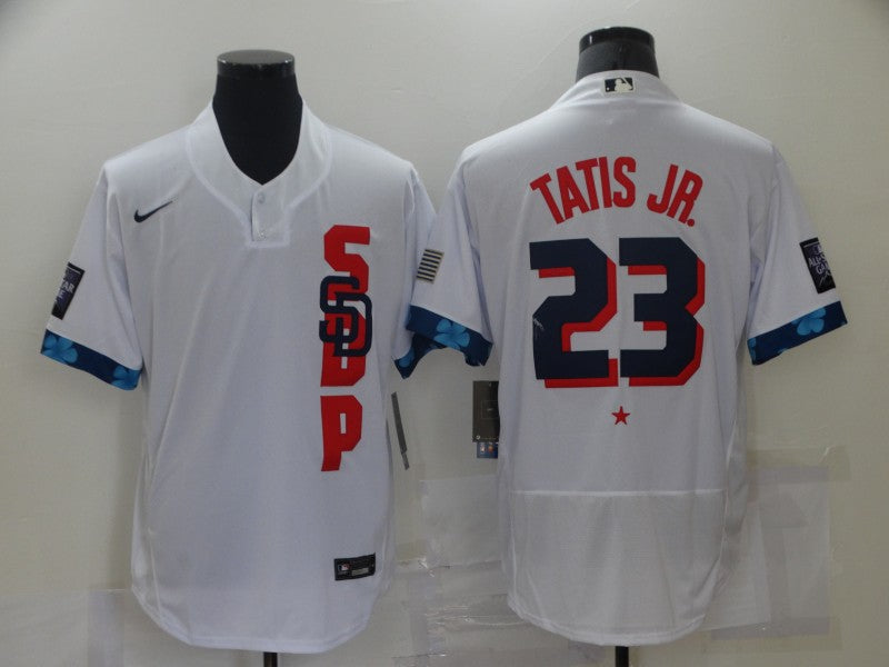 Men’s San Diego Padres Fernando Tatis Jr. #23 White ALL STAR Jersey