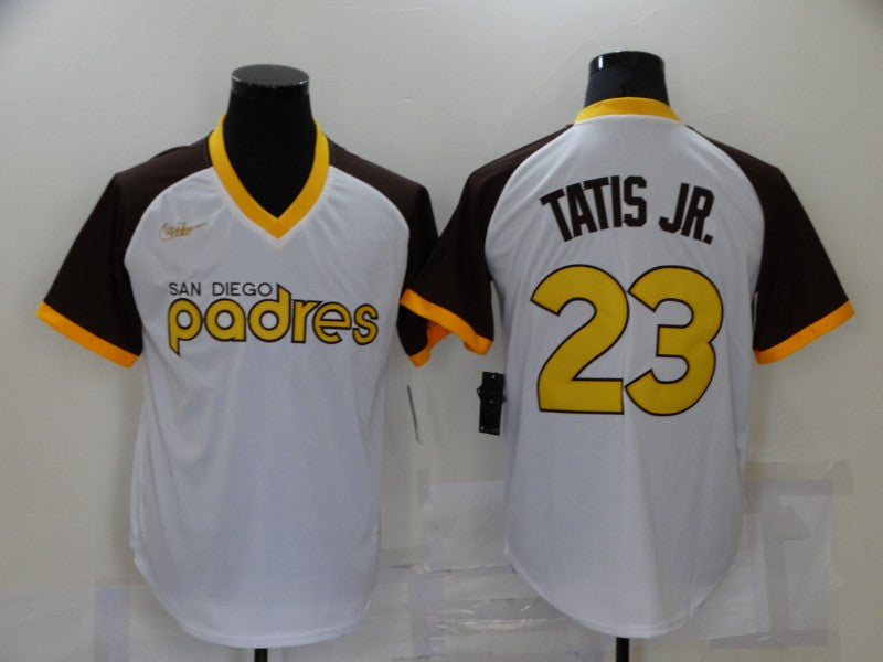Men’s San Diego Padres Fernando Tatis Jr. #23 White Jersey