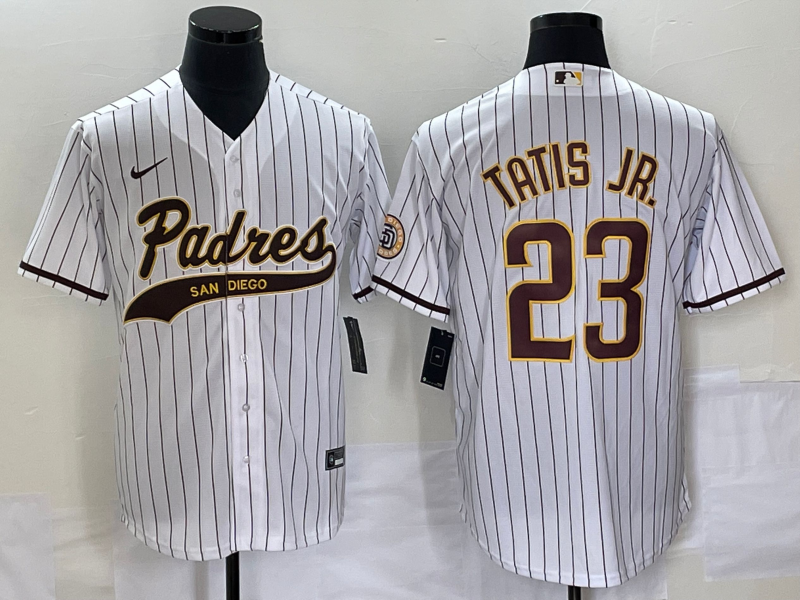 Men’s San Diego Padres Fernando Tatis Jr. #23 White Jersey Joint Edition