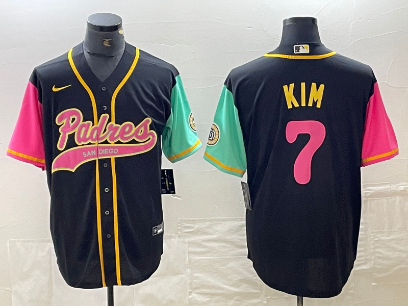 Men’s San Diego Padres Ha-Seong Kim #7 White City Connect Jersey Joint Edition