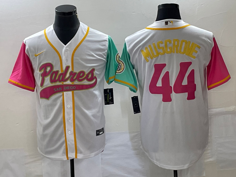 Men’s San Diego Padres Joe Musgrove #44 White City Connect Jersey Joint Edition