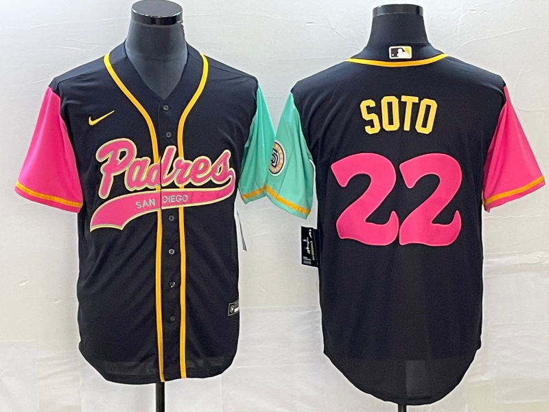 Men’s San Diego Padres Juan Soto #22 Black City Connect Jersey Joint Edition