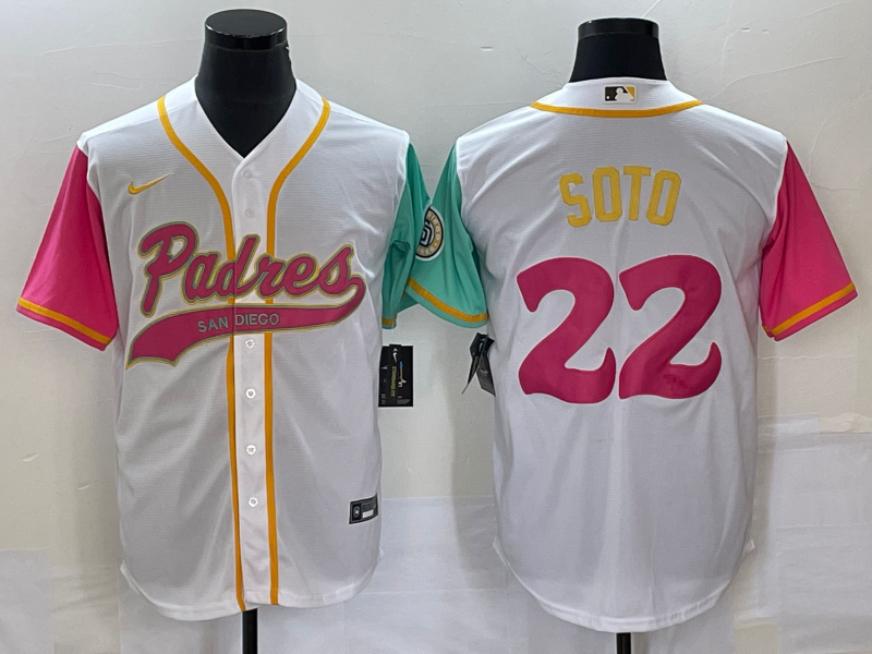 Men’s San Diego Padres Juan Soto #22 White City Connect Jersey Joint Edition