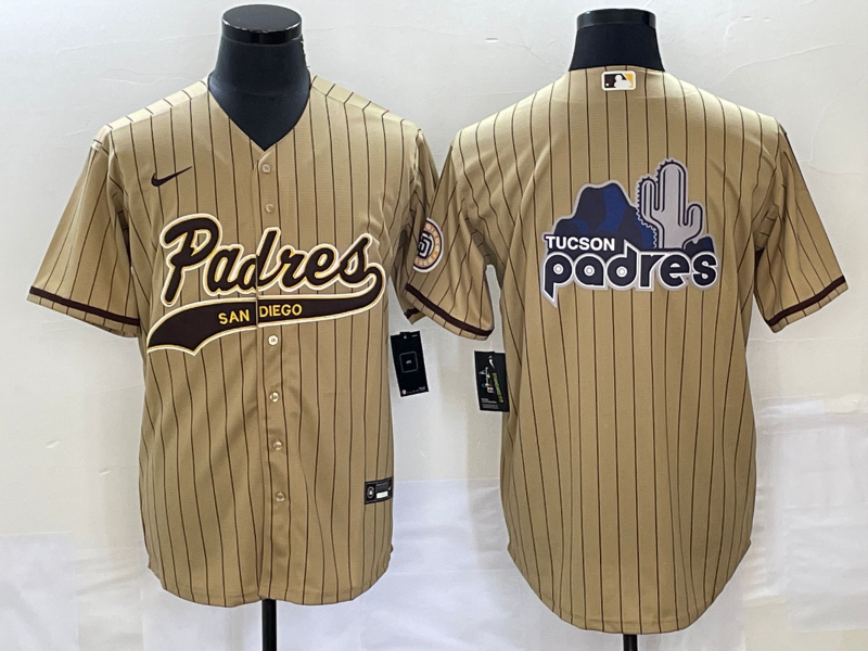 Men’s San Diego Padres Tan Team Jersey Joint Edition