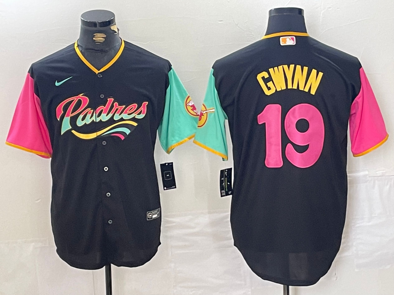 Men’s San Diego Padres Tony Gwynn #19 Black City Connect Limited Jersey