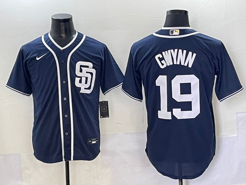 Men’s San Diego Padres Tony Gwynn #19 Navy Limited Jersey