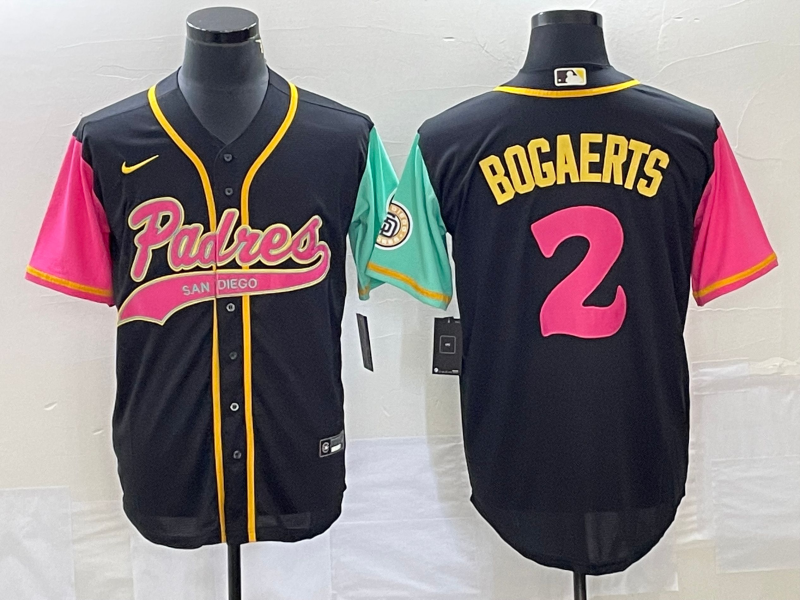 Men’s San Diego Padres Xander Bogaerts #2 Black City Connect Jersey Joint Edition