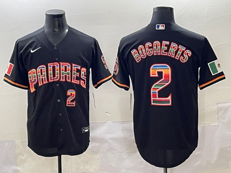 Men’s San Diego Padres Xander Bogaerts #2 Black Limited Jersey