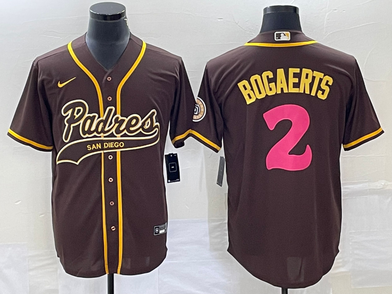 Men’s San Diego Padres Xander Bogaerts #2 Brown Jersey Joint Edition