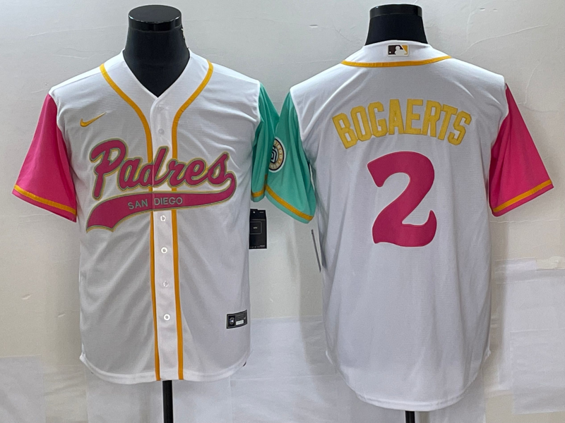 Men’s San Diego Padres Xander Bogaerts #2 White City Connect Jersey Joint Edition