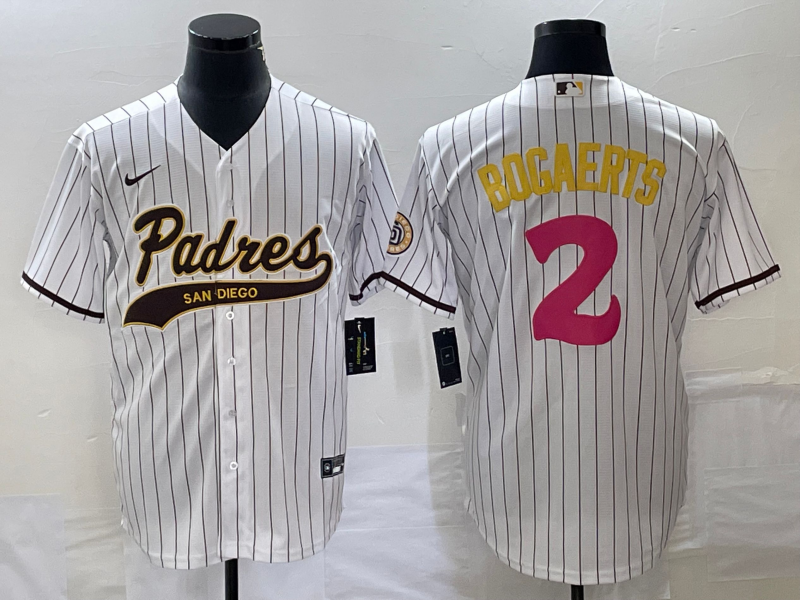 Men’s San Diego Padres Xander Bogaerts #2 White Jersey Joint Edition