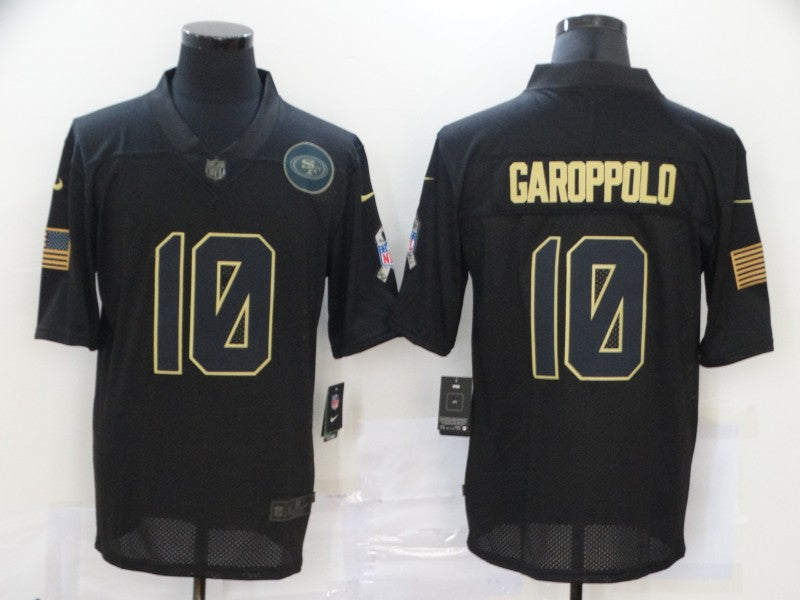 Men’s San Francisco 49ers #10 Jimmy Garoppolo Black Jersey