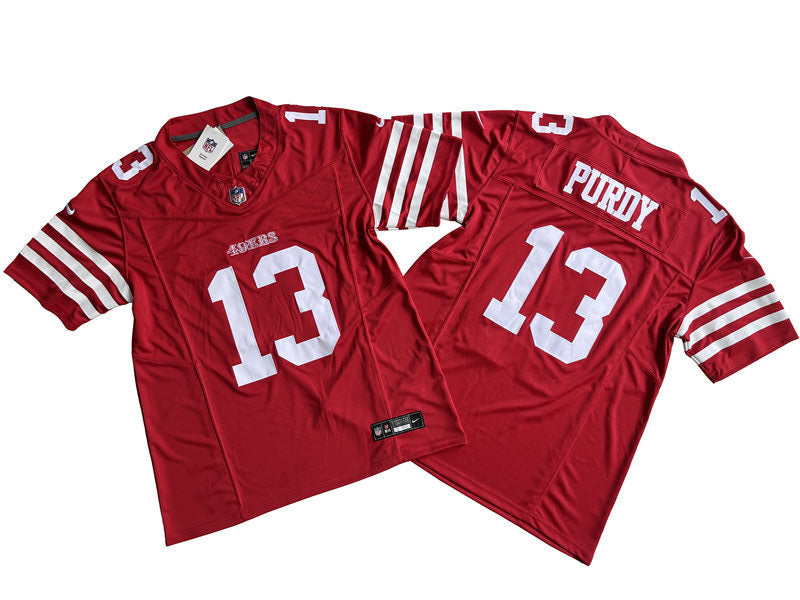 Mens San Francisco 49ers #13 Brock Purdy Nike Scarlet F.U.S.E. Vapor Limited Jersey