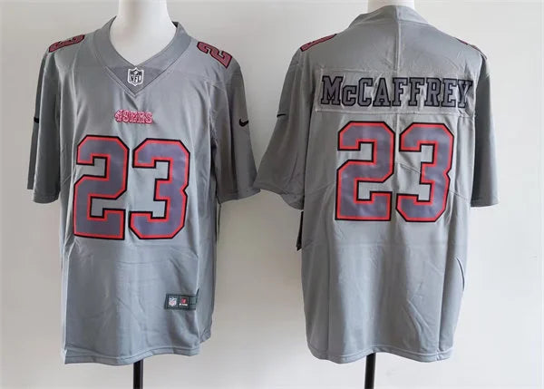 Men’s San Francisco 49ers #23 Christian McCaffrey Nike Atmosphere Fashion Game Jersey – Gray