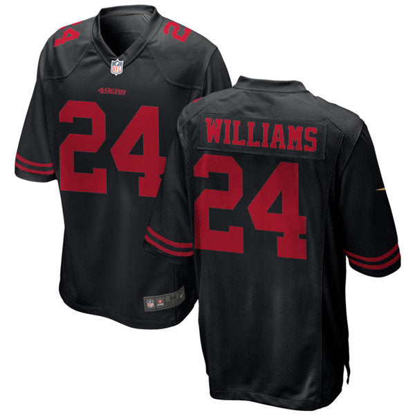 Mens San Francisco 49ers #24 K’Waun Williams Nike Black Alternate Vapor Limited Player Jersey