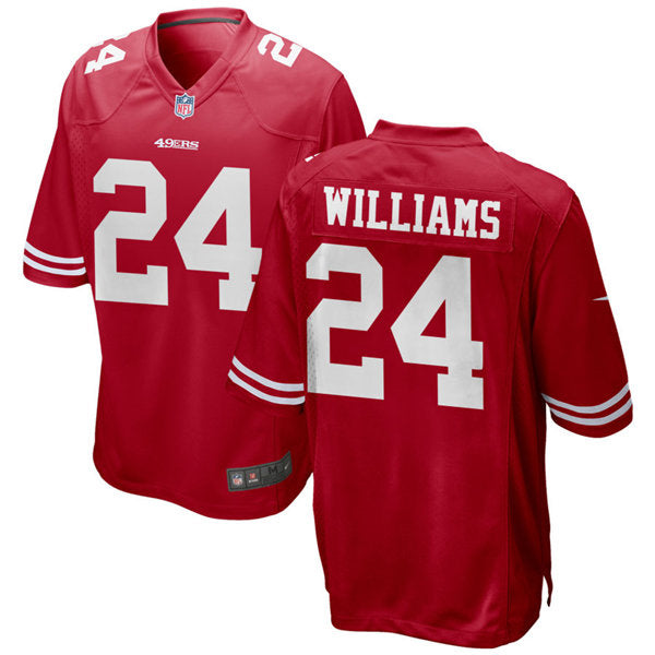 Mens San Francisco 49ers #24 K’Waun Williams -Nike Scarlet Vapor Limited Player Jersey