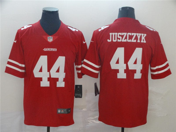 Men’s San Francisco 49ers #44 Kyle Juszczyk Nike Scarlet Vapor Limited Player Jersey