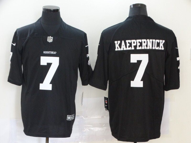 Men’s San Francisco 49ers #7 Colin Kaepernick Jersey Black