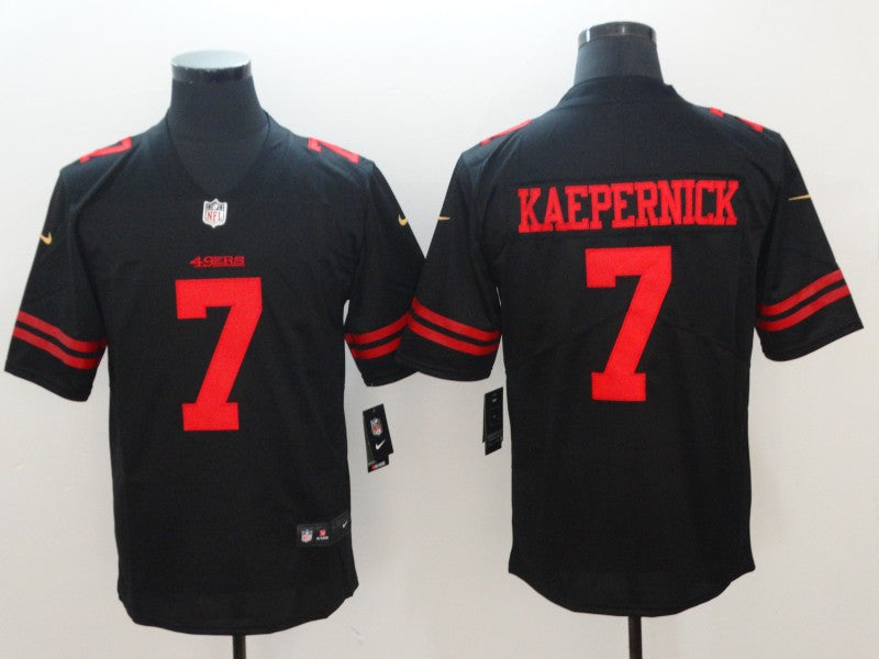 Men’s San Francisco 49ers #7 Colin Kaepernick Nike Black Alternate Vapor Limited Player Jersey