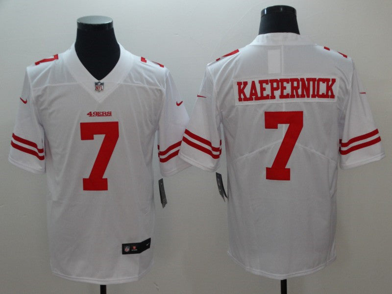 Men’s San Francisco 49ers #7 Colin Kaepernick Nike White Vapor Limited Player Jersey