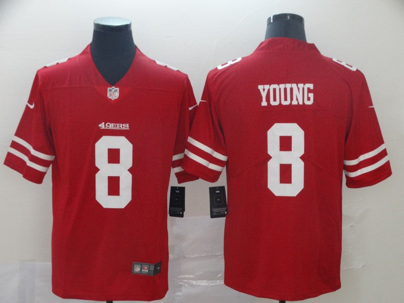 Men’s San Francisco 49ers #8 Steve Young Nike Scarlet Vapor Limited Player Jersey