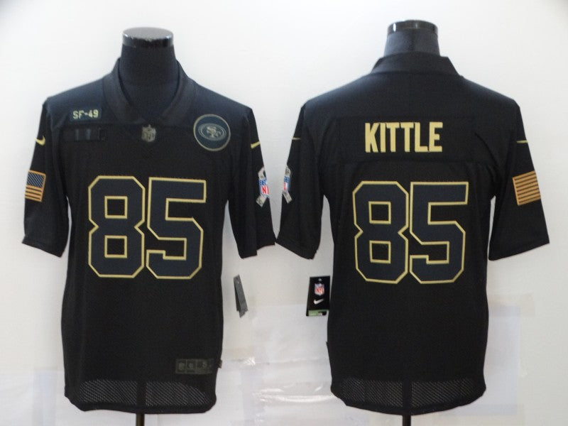 Men’s San Francisco 49ers #85 George Kittle Black Alternate Jersey