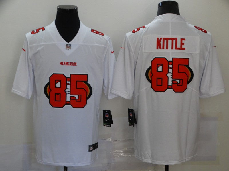 Men’s San Francisco 49ers #85 George Kittle White Team Jersey