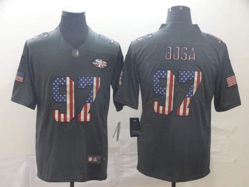 Men’s San Francisco 49ers #97 Nick Bosa Black Jersey