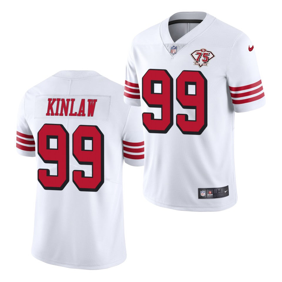 Men’s San Francisco 49ers #99 Javon Kinlaw Nike White Color Rush Limited Jersey