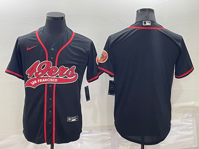 Men’s San Francisco 49ers Black Blank Jersey