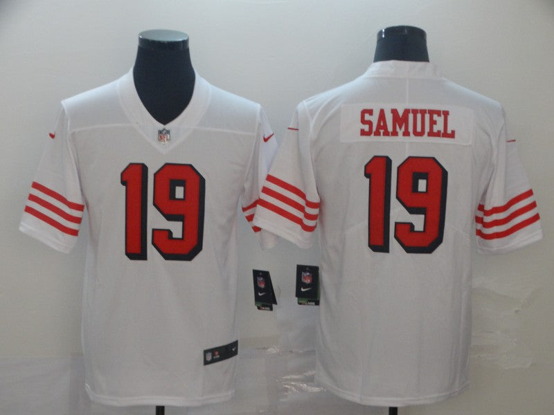 Men’s San Francisco 49ers Deebo Samuel #19 White Jersey