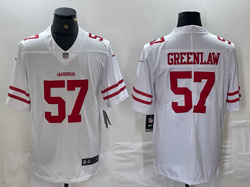 Men’s San Francisco 49ers Dre Greenlaw #57 White Jersey