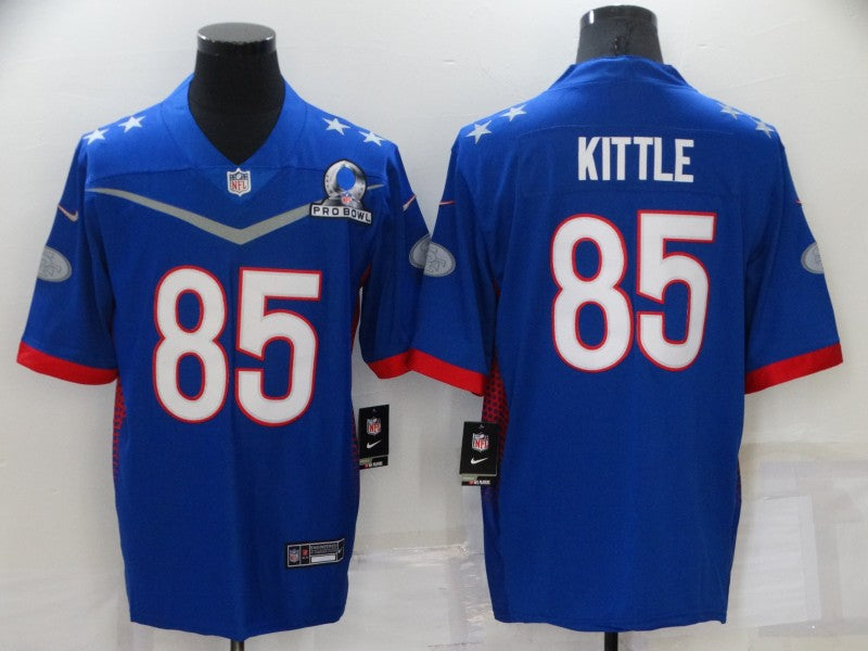 Men’s San Francisco 49ers George Kittle #85 Blue ALL STAR Jersey