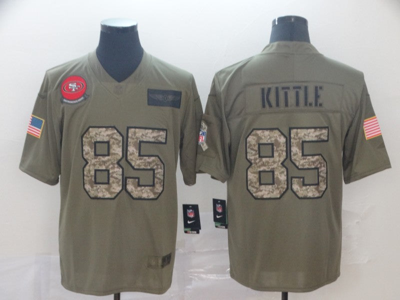 Men’s San Francisco 49ers George Kittle #85 Brown Alternate Jersey