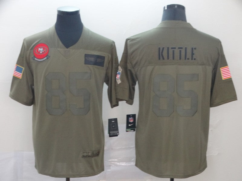 Men’s San Francisco 49ers George Kittle #85 Brown Jersey