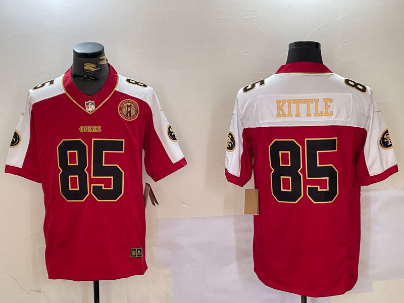 Men’s San Francisco 49ers George Kittle #85 Scarlet Jersey