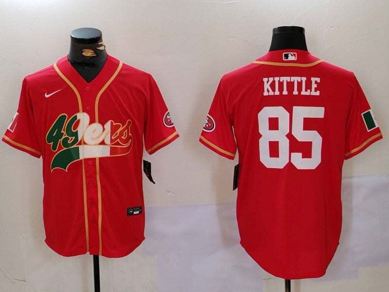 Men’s San Francisco 49ers George Kittle #85 Scarlet Jersey