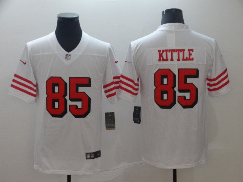 Men’s San Francisco 49ers George Kittle #85 White Jersey