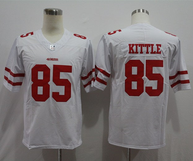 Men’s San Francisco 49ers George Kittle #85 White Jersey