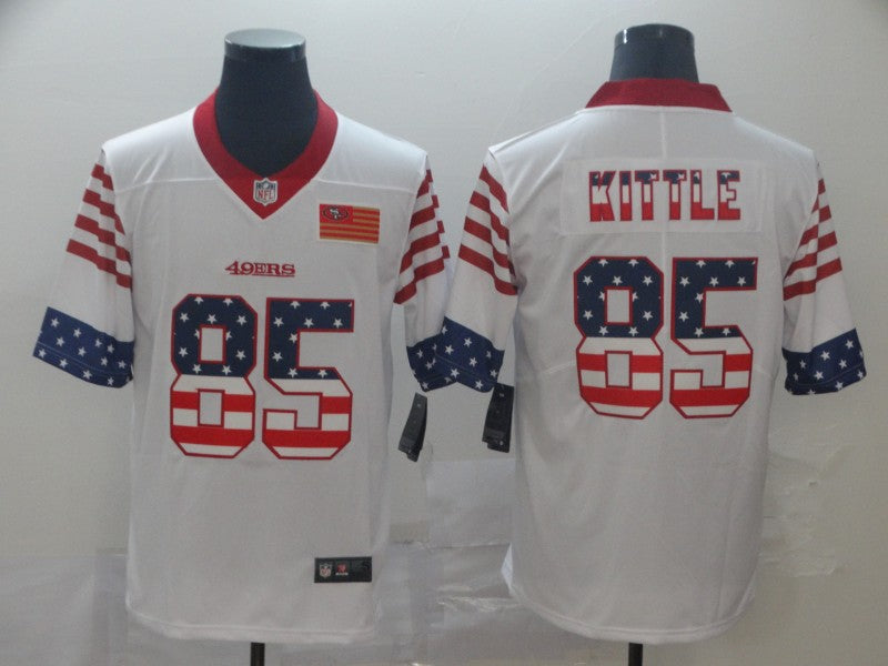 Men’s San Francisco 49ers George Kittle #85 White Team Jersey