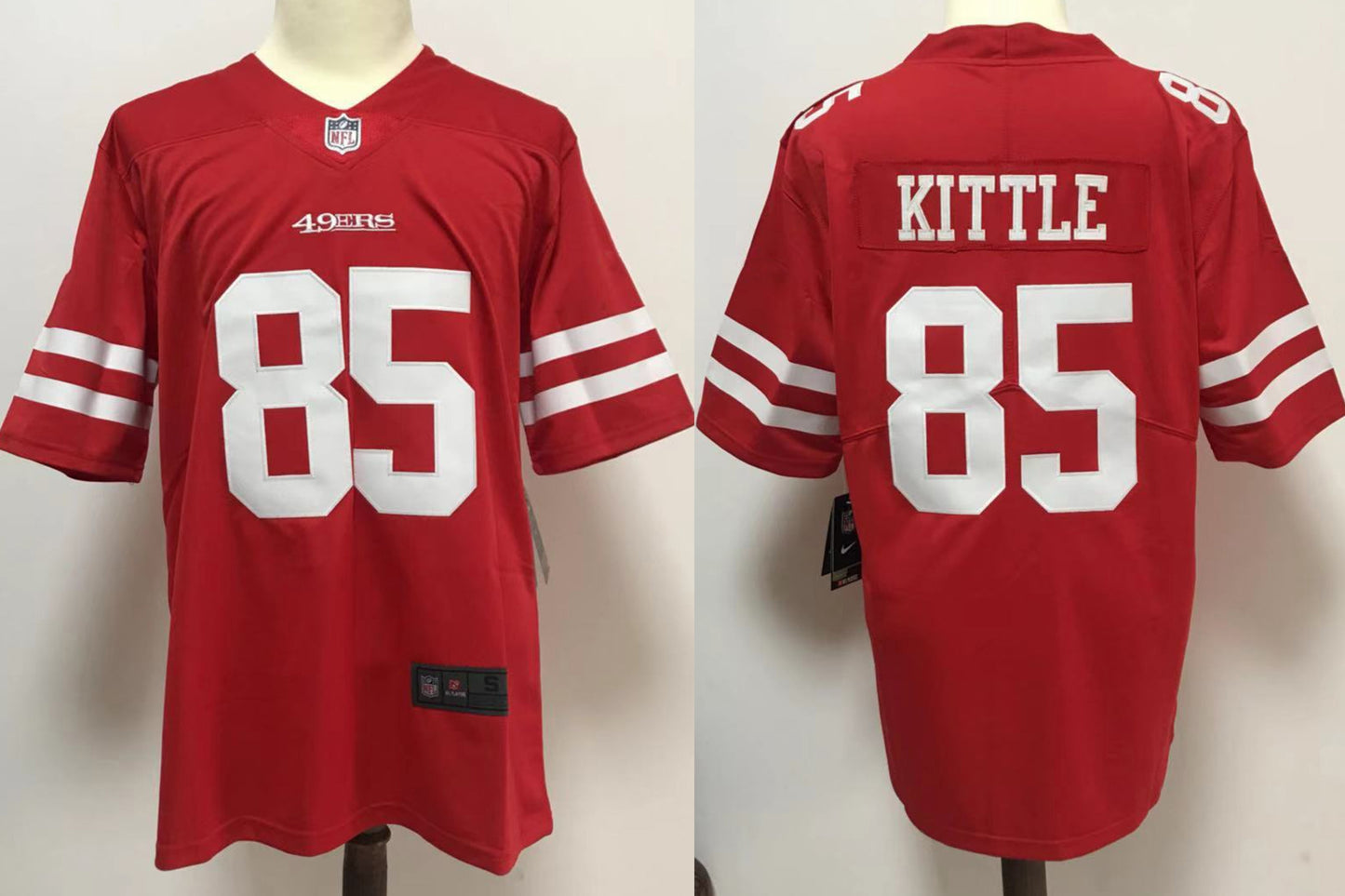 Men’s San Francisco 49ers George Kittle Scarlet Vapor Limited Red Jersey